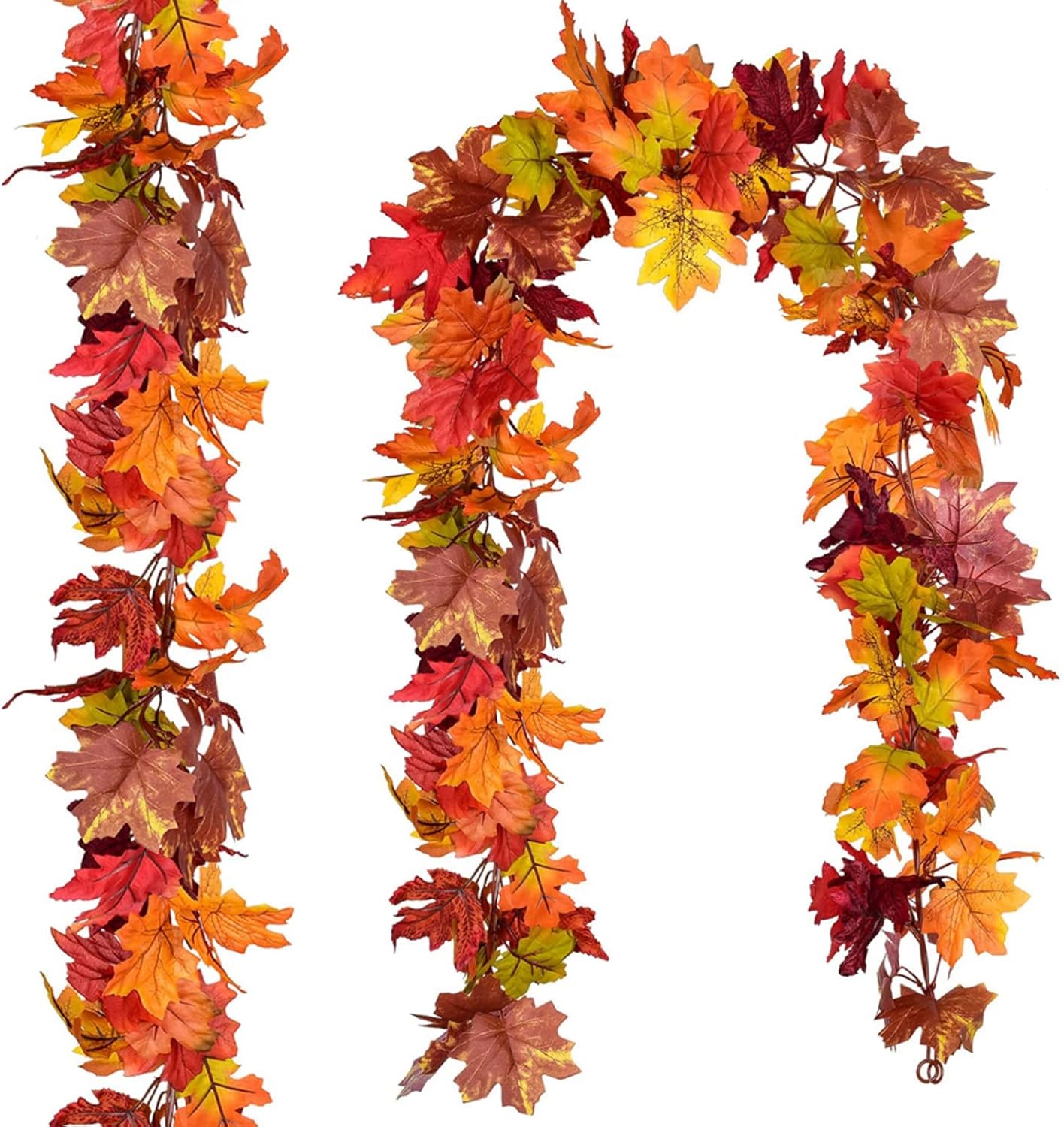 2 Pack Artificial Maple Leaf Garlands