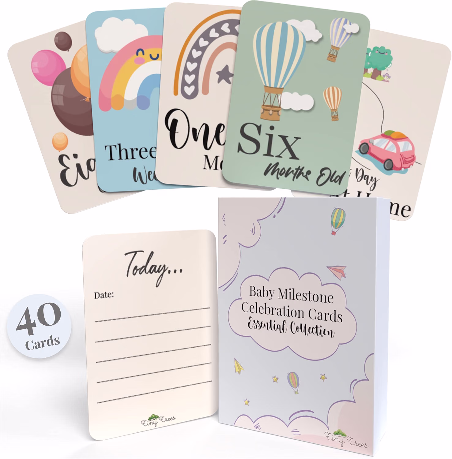 40 Baby Milestone Cards product photo