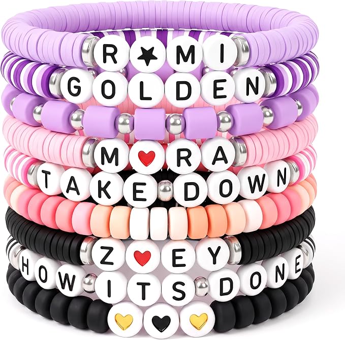 9PCS Kpop Girls Friendship Devil theme Bracelets product photo