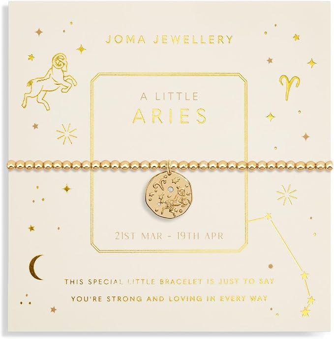 Aries Gold Plated Bracelet in 17.5 cm stretch