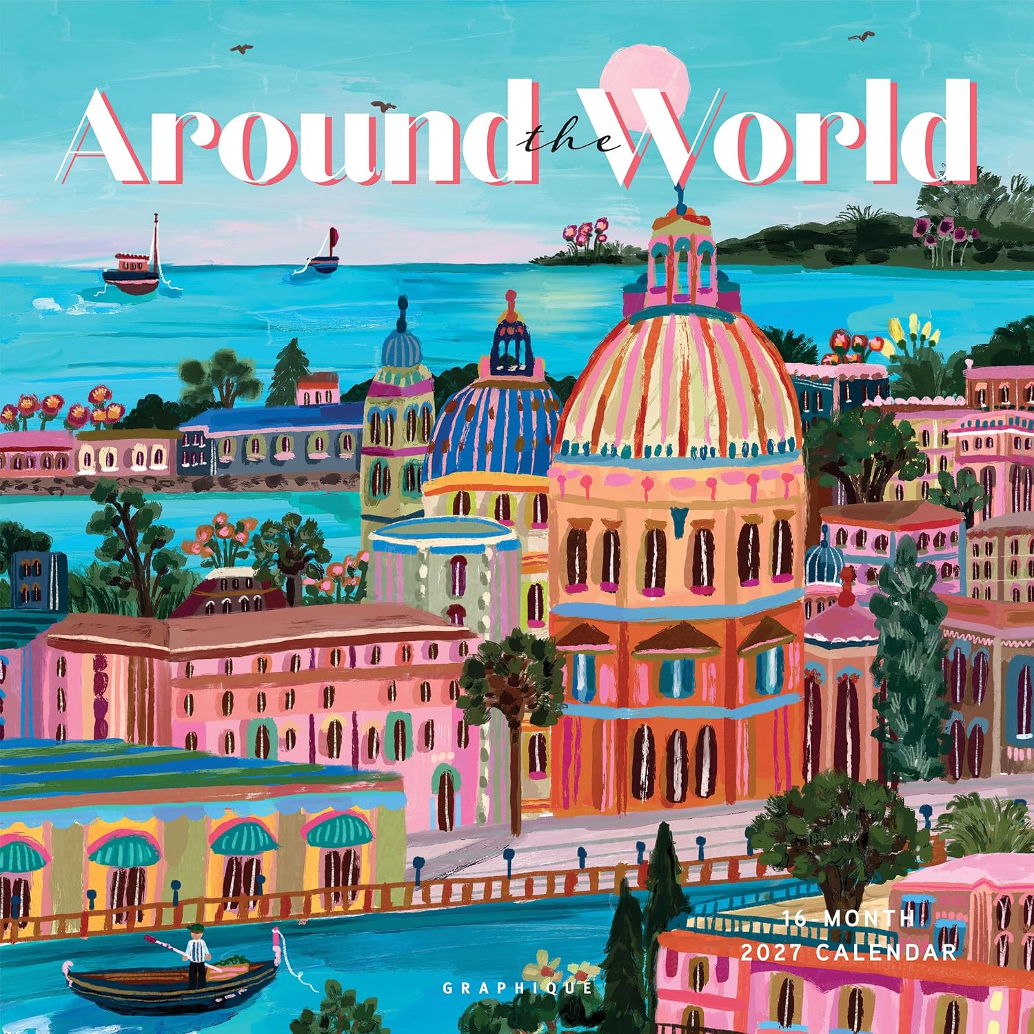 Around the World 2027 Wall Calendar