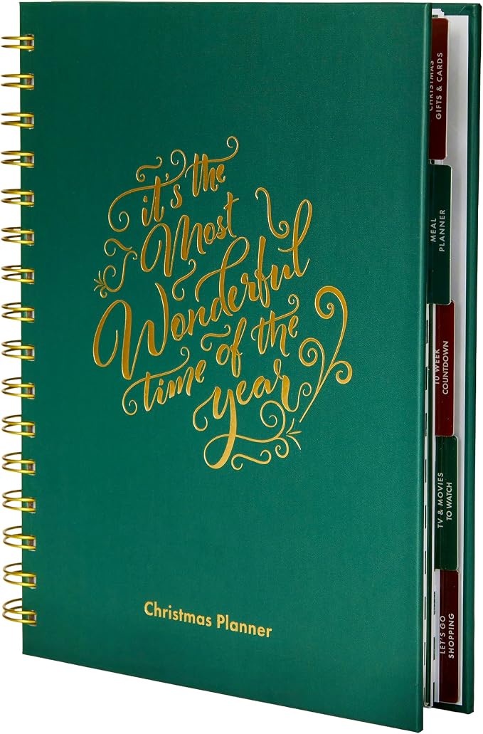 Christmas Planner/Organiser, A5 Hardcover Notebook