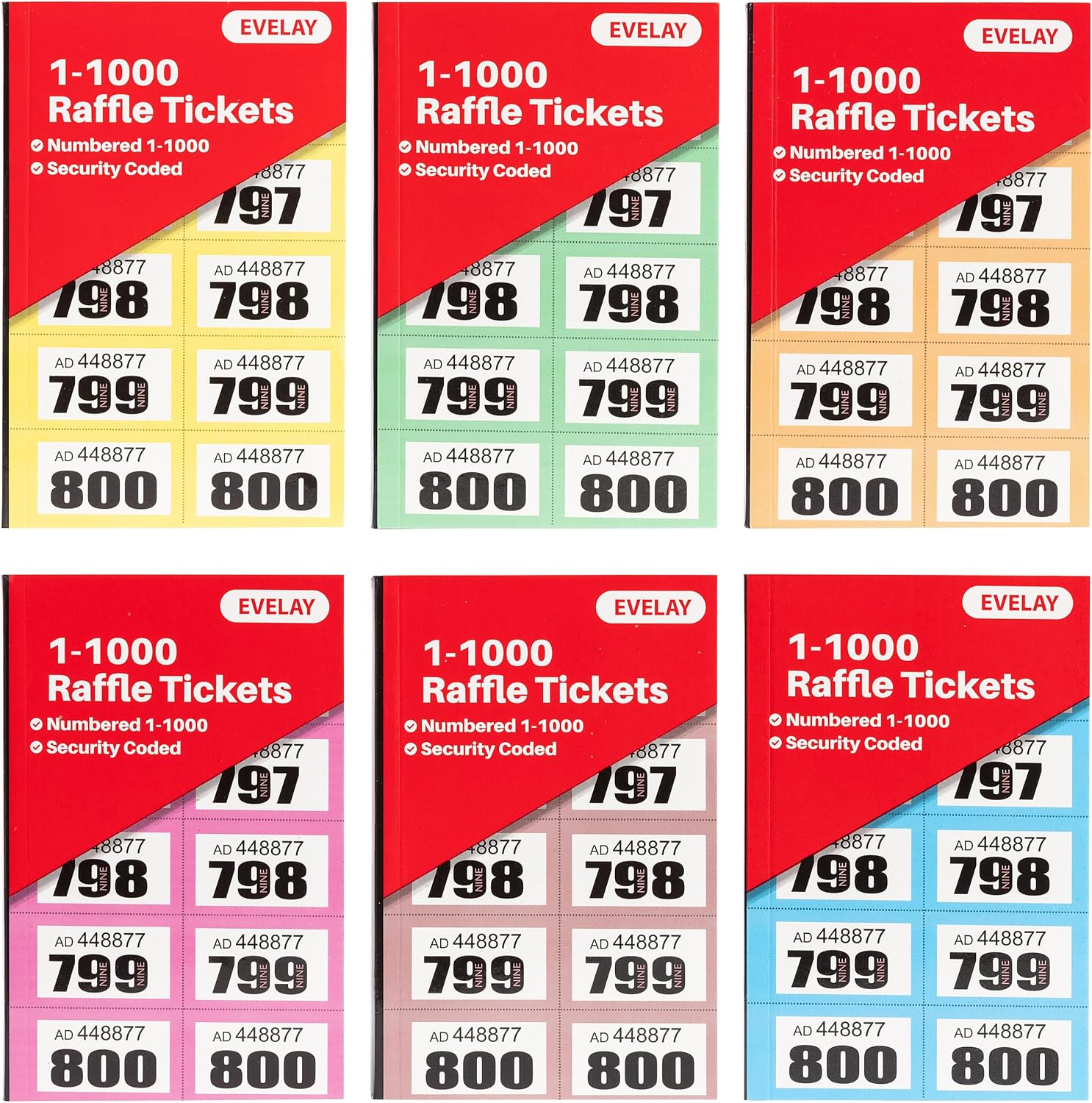 Easy to tear raffle tickets