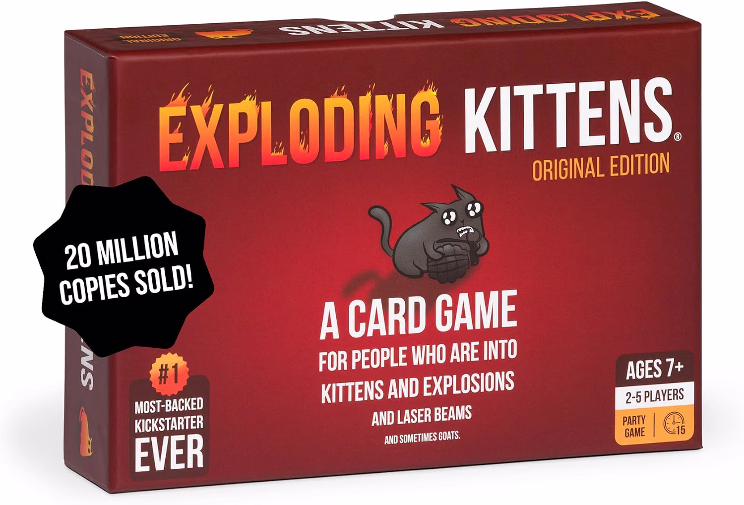 Exploding Kittens Original Edition, 2-5 Players, Ages 7+ Card Game photo
