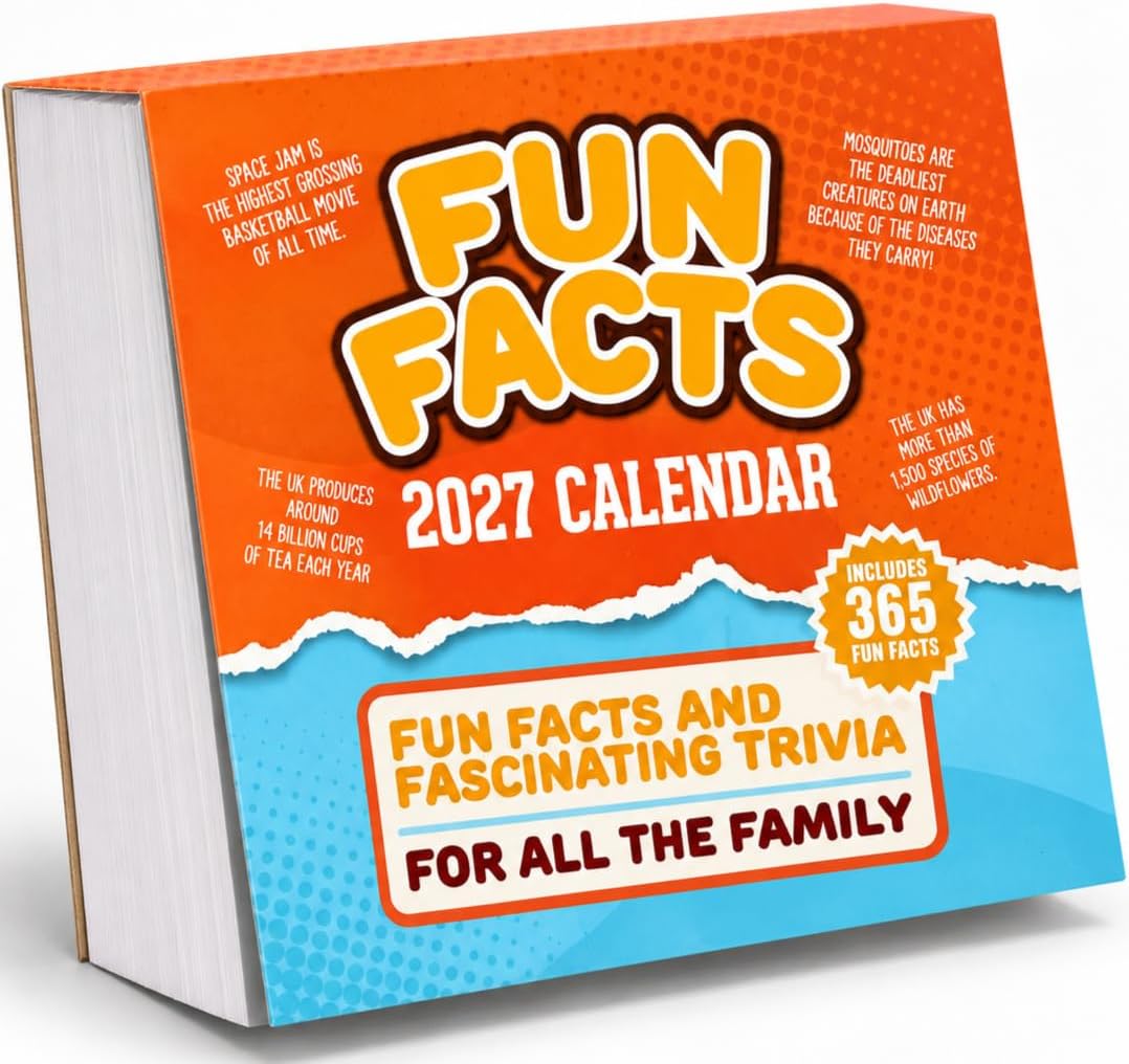 Fun Facts 2027 Desk Calendar – Fact of the Day Page-a-Day Calendar