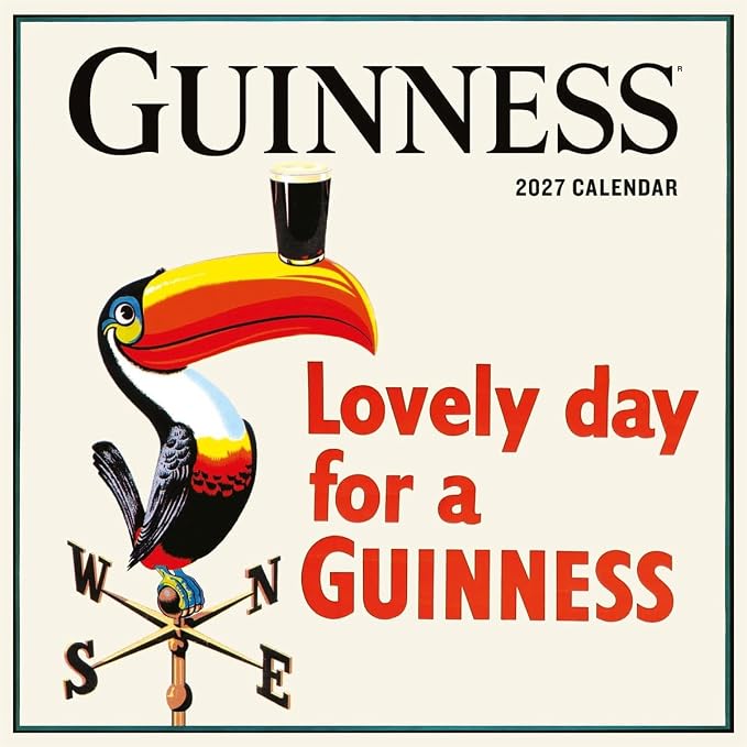 Guinness Poster Art 2027 Square Wall Calendar