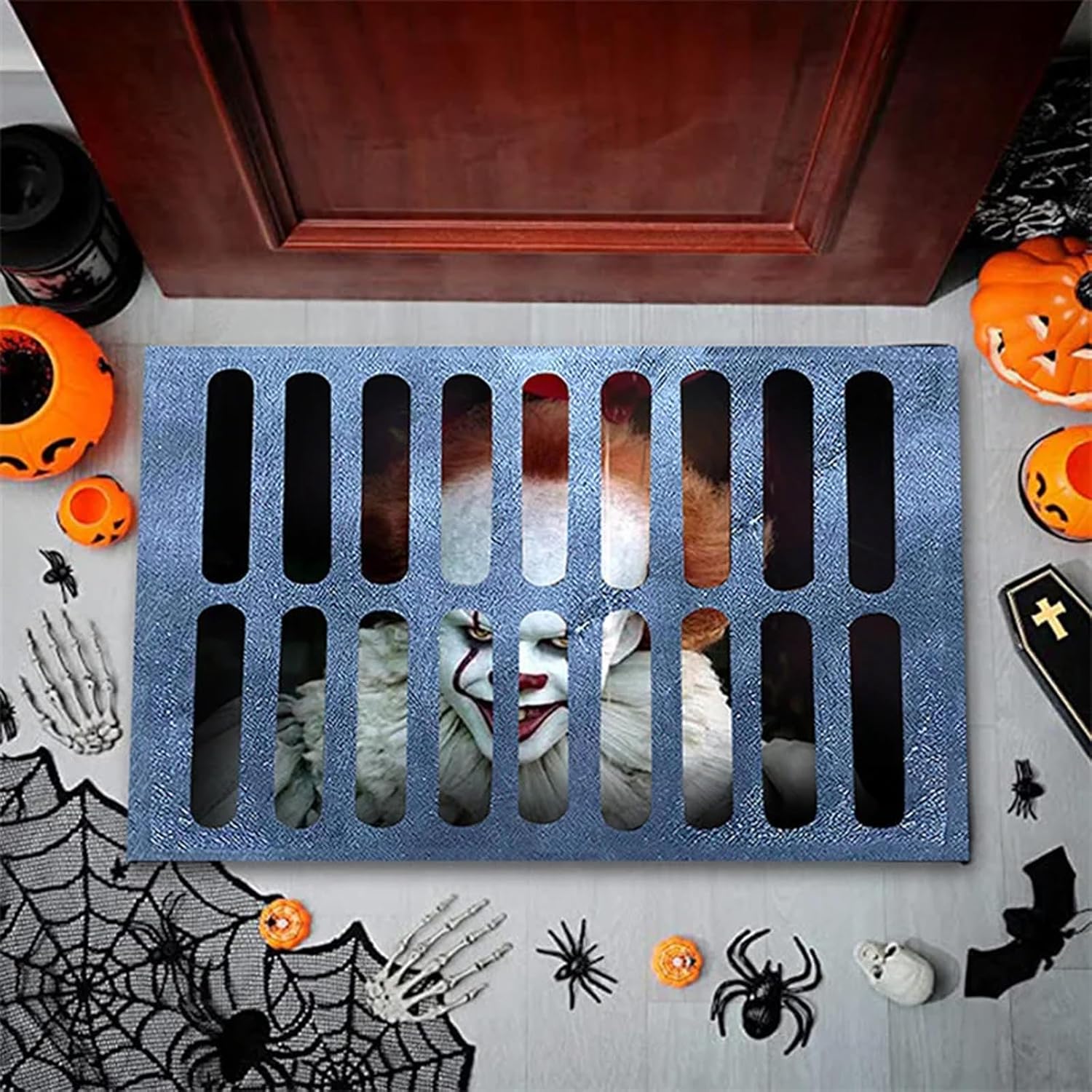 Halloween Door Mat Clown