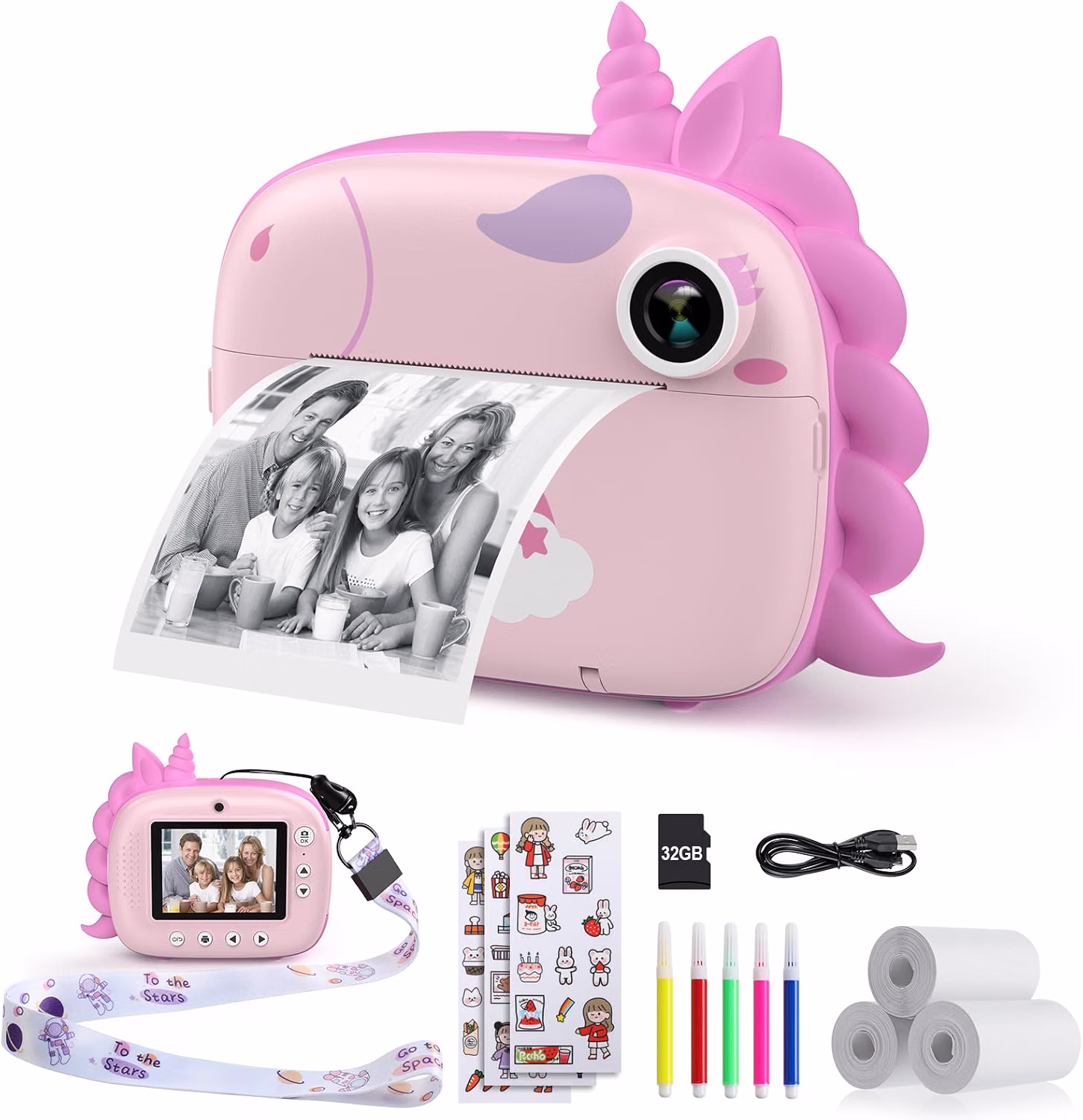 Inkless Kids Camera Instant Print product photo