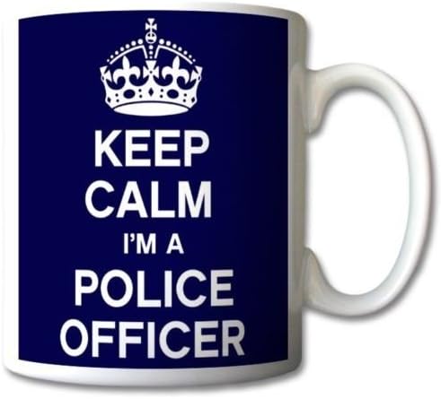 Keep Calm I'm A Police Officer Blue Mug Cup Gift Retro product photo