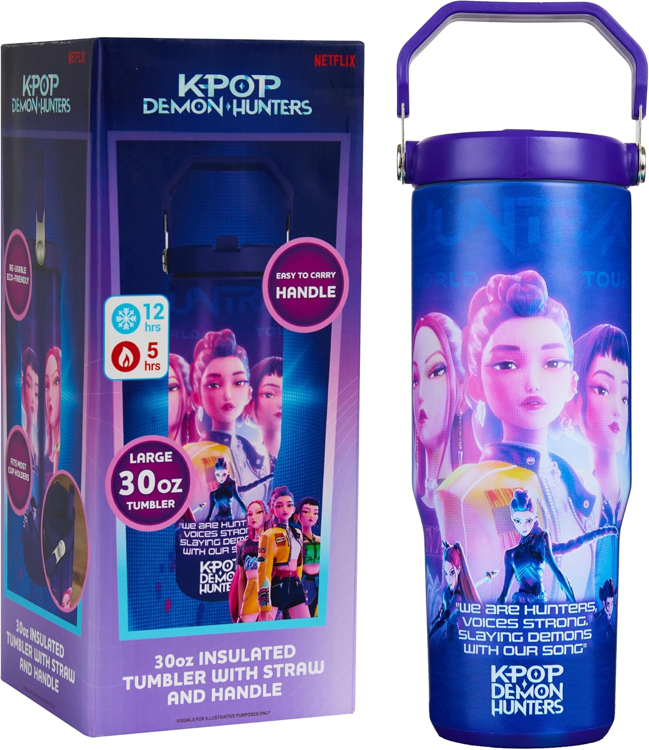 KPop Demon Hunters Official Tumbler 30oz/850ml product photo
