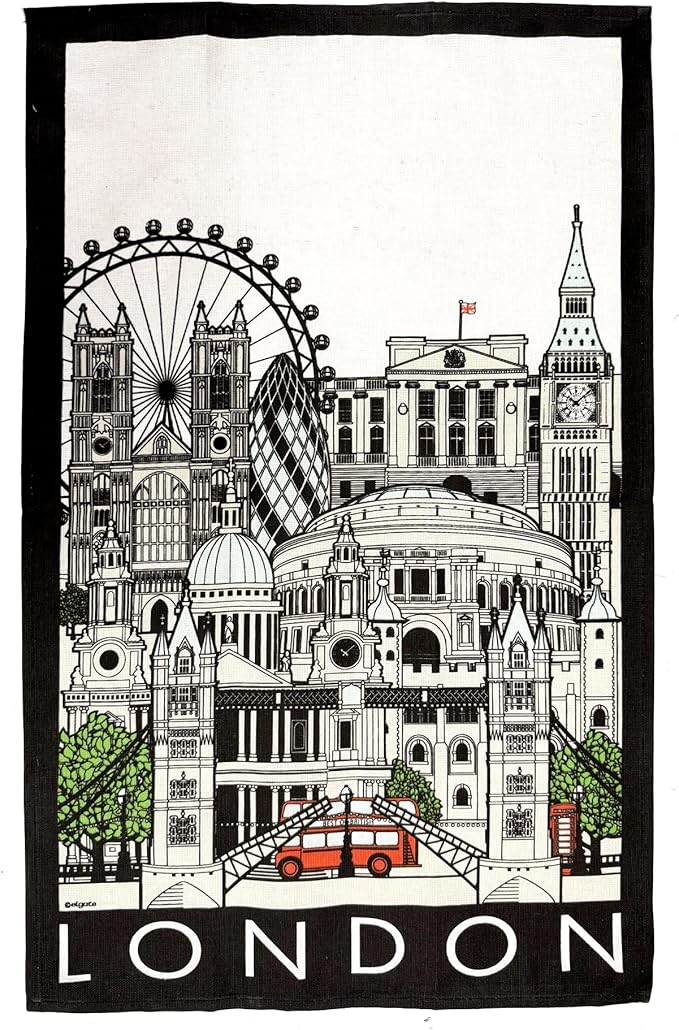 London Landmarks Tea Towel