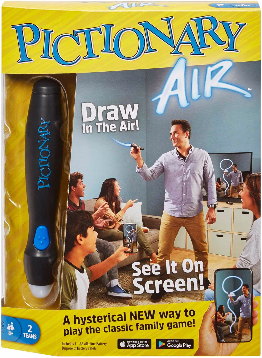 Mattel Games Pictionary Air, Family Board Game for Kids and Adults photo