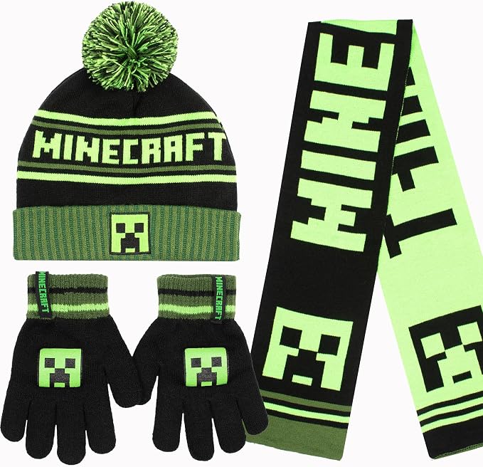 Minecraft Winter Hat & Gloves Set product photo