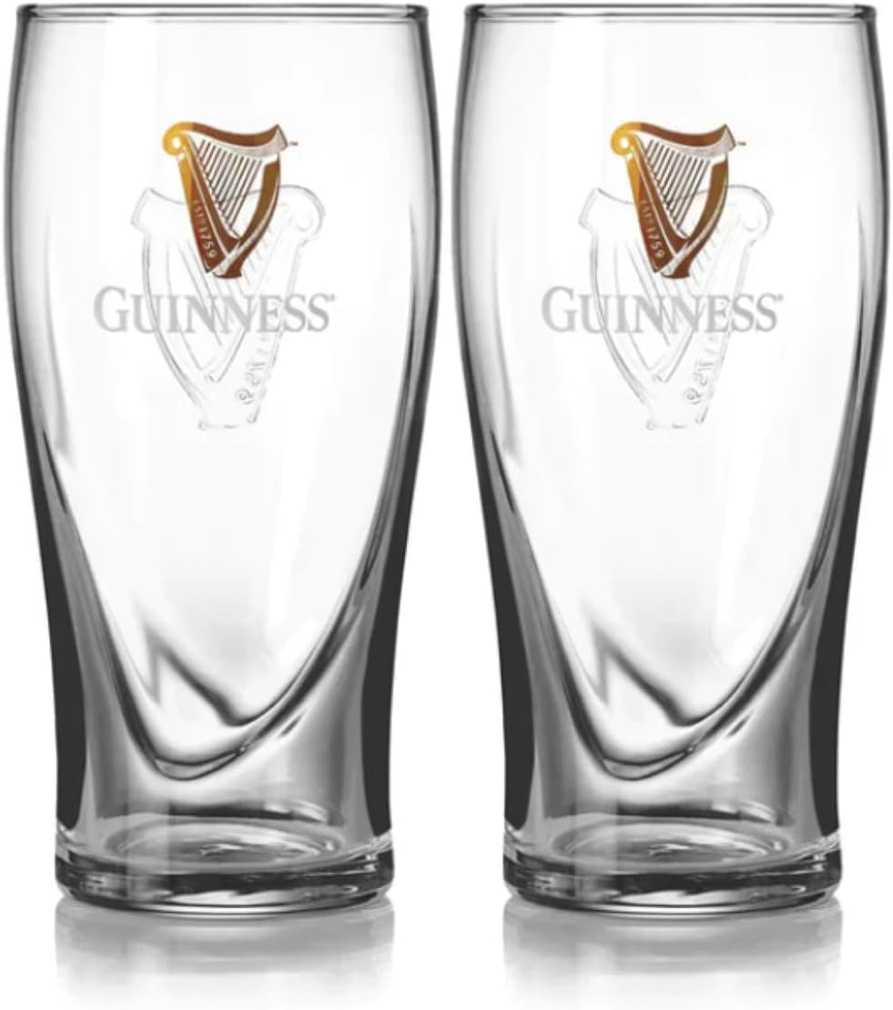 Official Guinness Pint Glass Set of 2