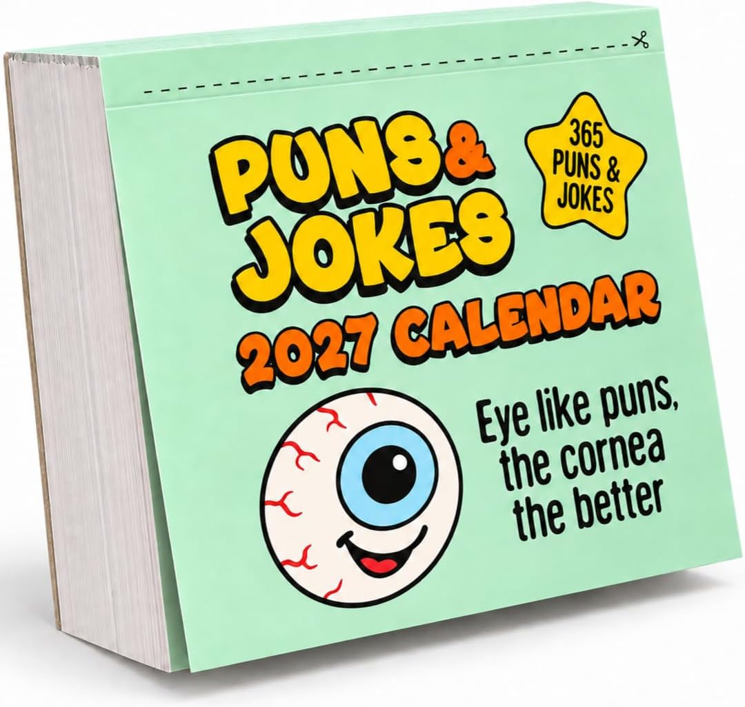 Pun Calendar 2027 – A Pun a Day Funny Desk Calendar with Daily Jokes