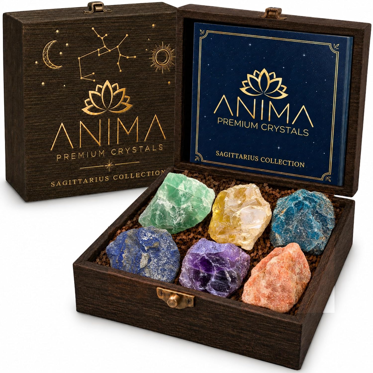 Sagittarius Zodiac Crystal Set for Focus, Wisdom & Abundance