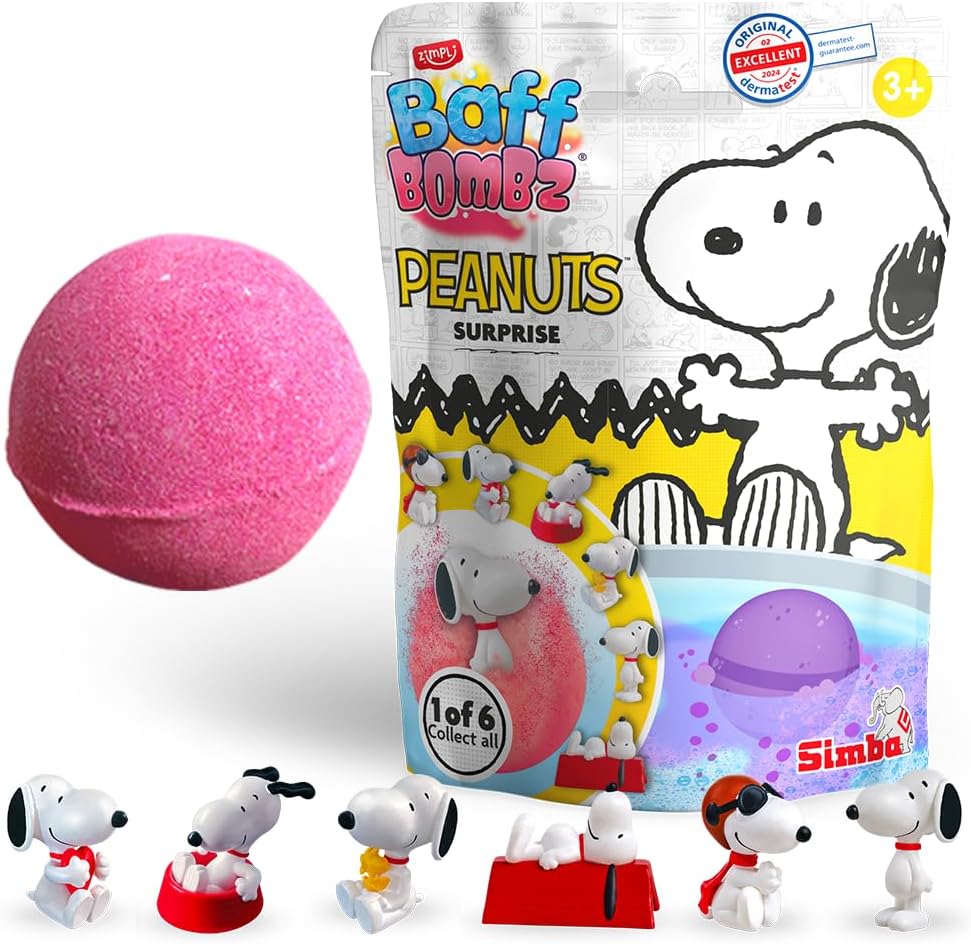 Snoopy bath bomb & toy gift product photo