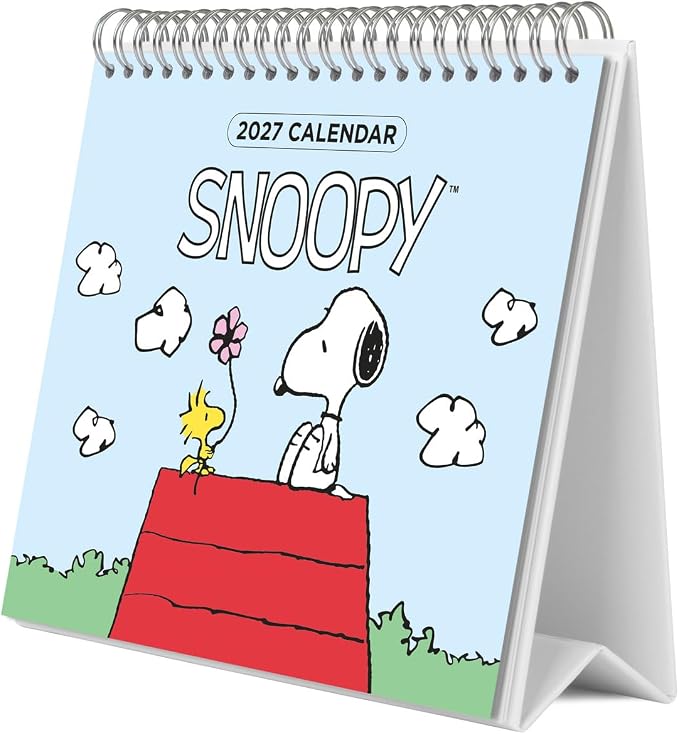 Snoopy Desk Calendar 2027 UK