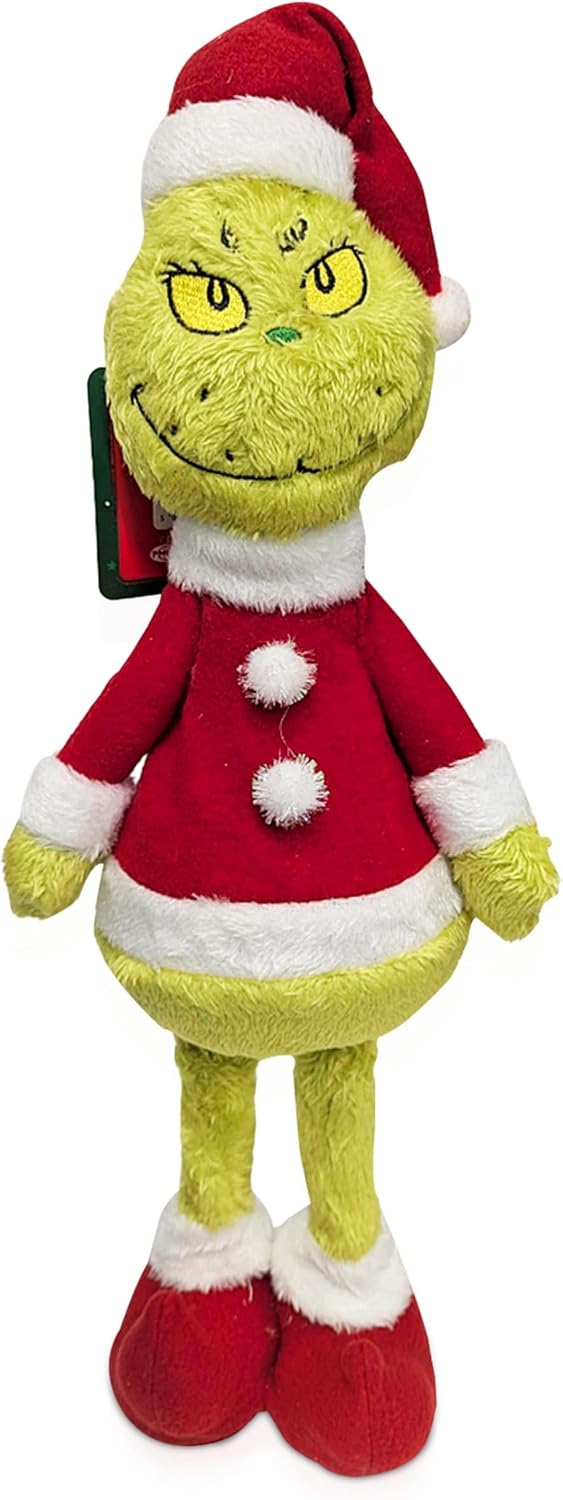 The Grinch Standing Christmas Ornament - Festive Tall 46cm Grinch Decoration in Santa Outfit product photo
