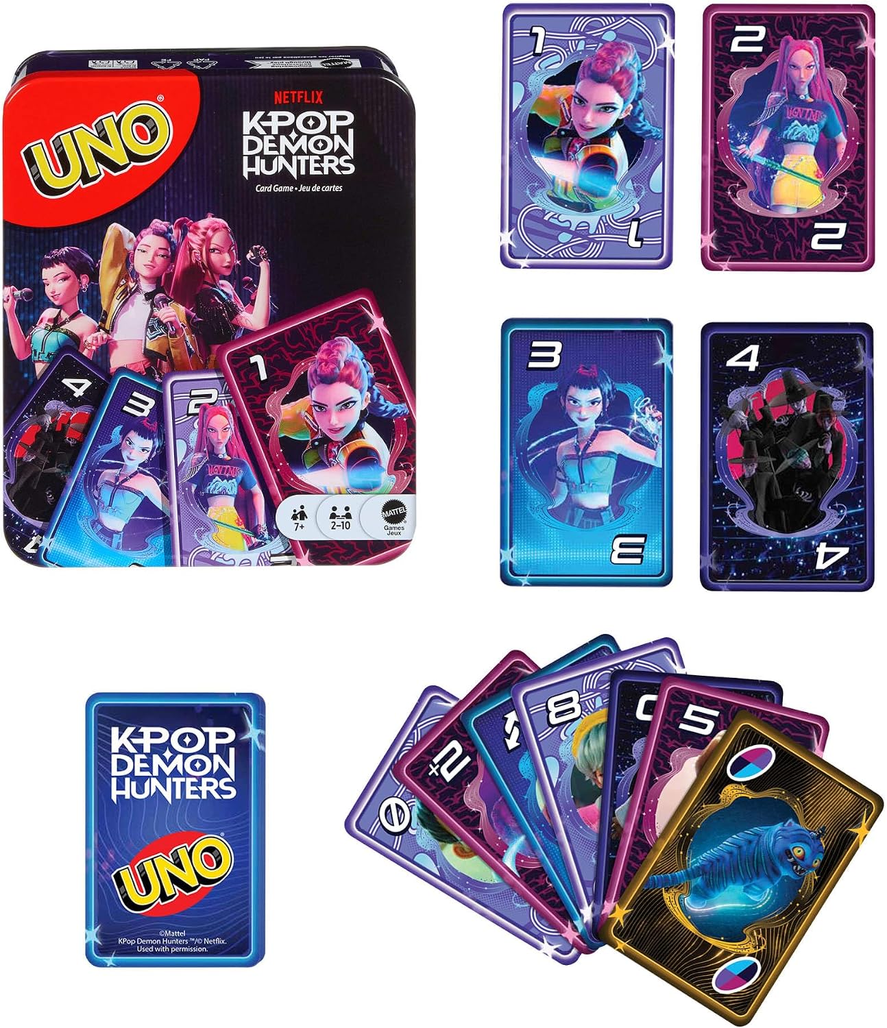 UNO Netflix KPop Demon Hunters Card Game