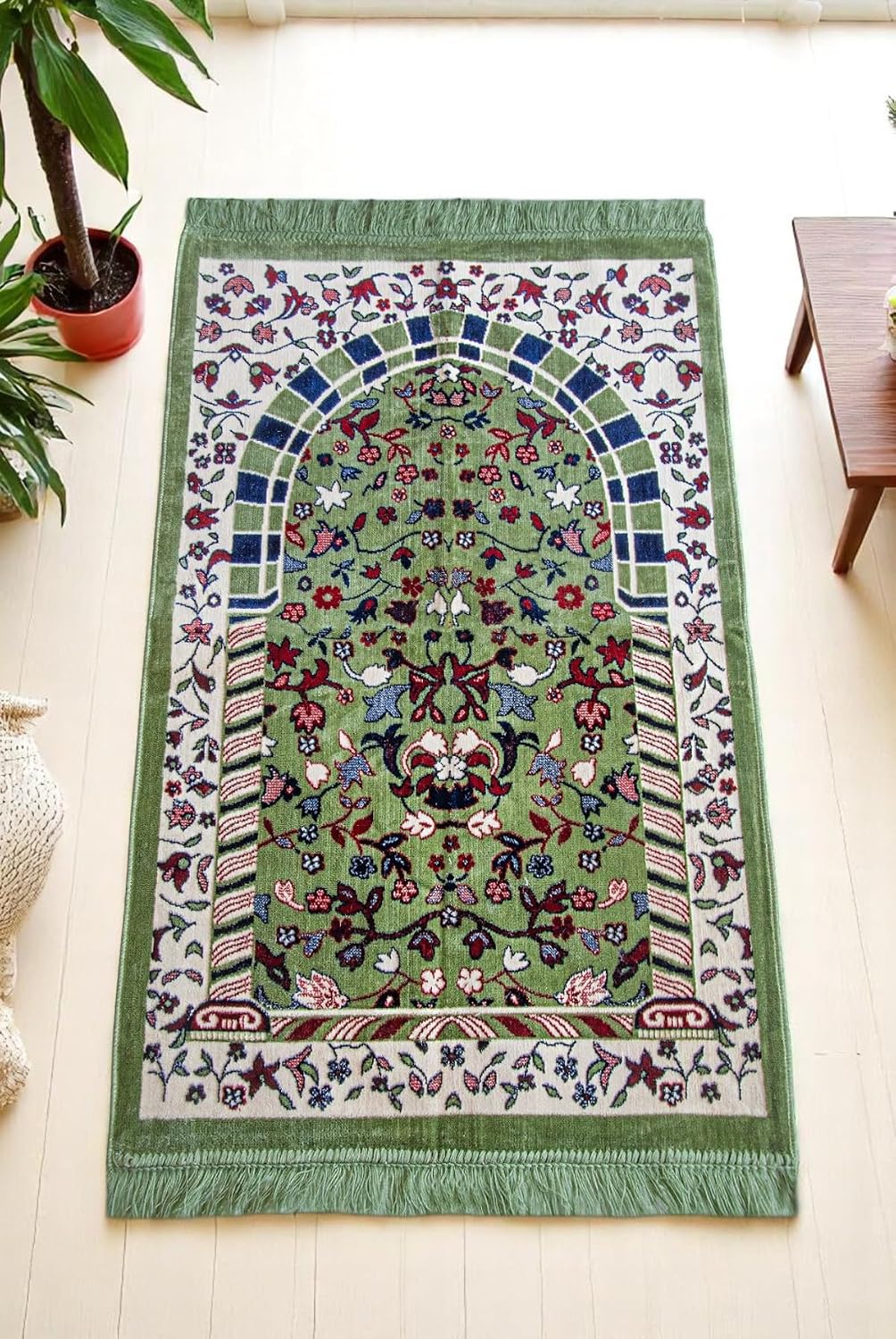 Velvet Muslim prayer rug
