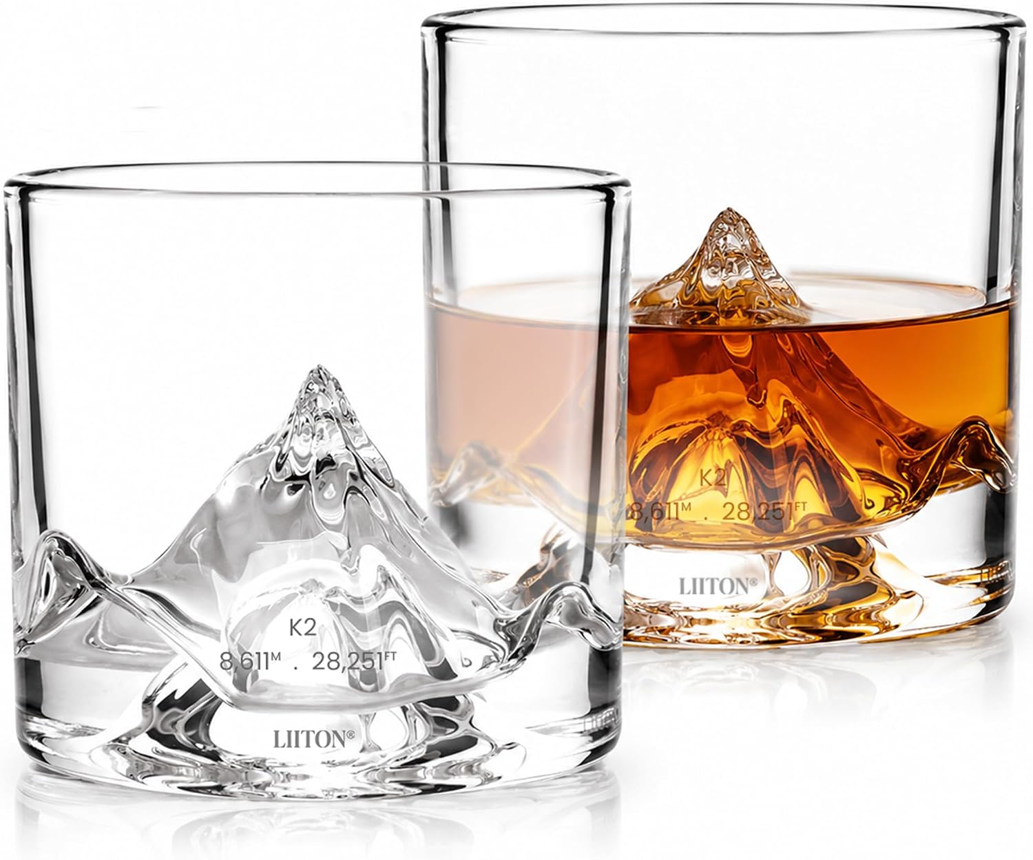 Whisky Glasses, Thick Base, Set of 2, 295ml product photo